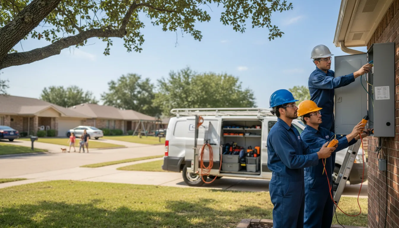 Certified electrician providing emergency electrical services in Swisher, IA